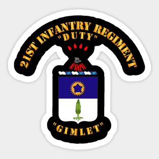 COA - 21st Infantry Regiment Sticker